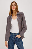 Beck Shirt in Hickory Indigo Stripe, front detail
