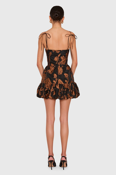 Ivy Bubble Mini in Black Combo, back view