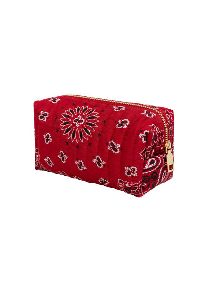 Bandana Cosmetic Case in Classic Red