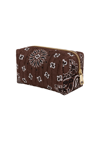 Bandana Cosmetic Case in Coco Brown