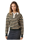 Belen Stripe Rugby Knit Sweater