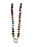 Bria Stone Necklace in Multicolor Agate