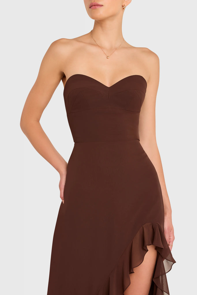 amanda uprichard brown dress Amanda Uprichard Ava Dress