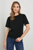 Cotton Cashmere Short Sleeve - Black
