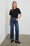 Cotton Cashmere Short Sleeve - Black