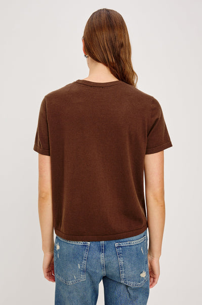 Cotton Cashmere Short Sleeve - Espresso