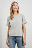 Cotton Cashmere Short Sleeve - Heather Grey