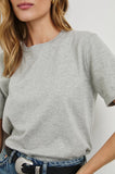 Cotton Cashmere Short Sleeve - Heather Grey