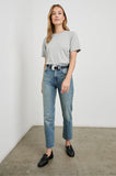 Cotton Cashmere Short Sleeve - Heather Grey
