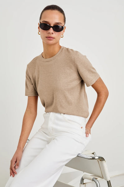 Cotton Cashmere Short Sleeve - Oat
