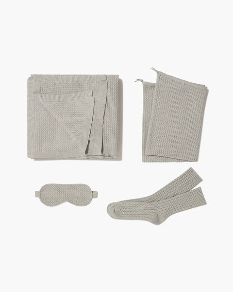 Cable Knit Travel Gift Set
