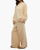 Balloon Sleeve Crew Neck