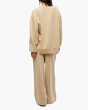 Balloon Sleeve Crew Neck