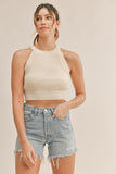 Cooper Sweater Top - Cream