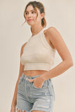 Cooper Sweater Top - Cream