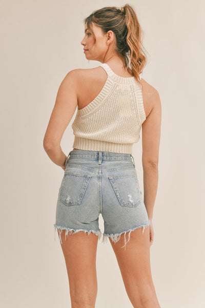 Cooper Sweater Top - Cream
