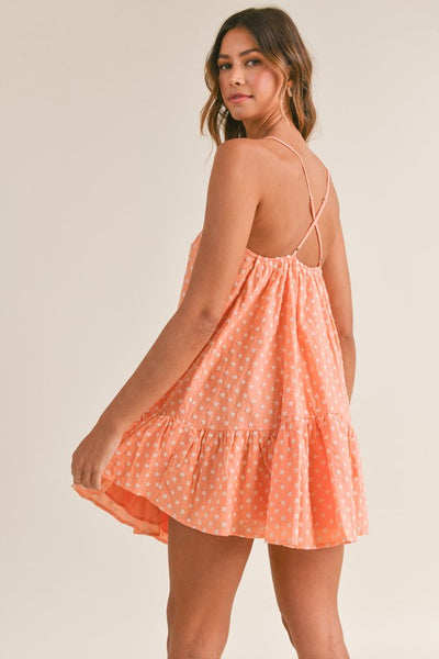 Daisy Coral Mini Dress