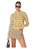 Dora Sweater in yellow stripe