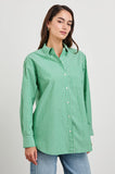 Elsa Top - Kelly White Stripe