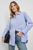 Elsa Top - Oxford White Stripe