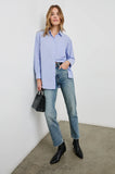 Elsa Top - Oxford White Stripe