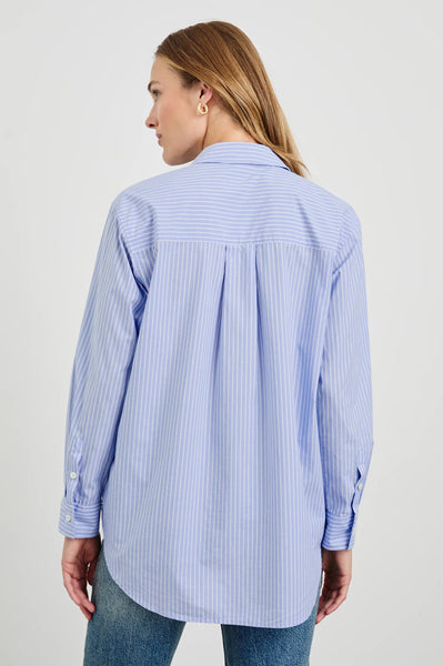 Elsa Top - Oxford White Stripe