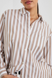 Elsa Top - Russet White Stripe