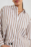 Elsa Top - Russet White Stripe