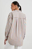 Elsa Top - Russet White Stripe