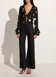 Montenegro Top - Veia Polka Dot Chocolate
