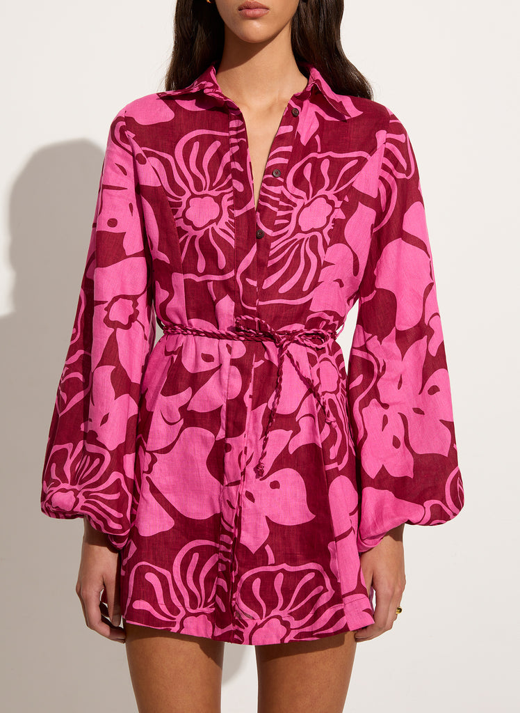 faithfull the brand long sleeve dress NWT Faithfull The Brand XS 2 Palmaro Dress