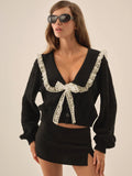 Frency Pointelle Knit Cardigan