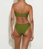 Gloria Bikini - Metallic Moss