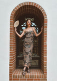 Verona Dress - Gold Tapestry