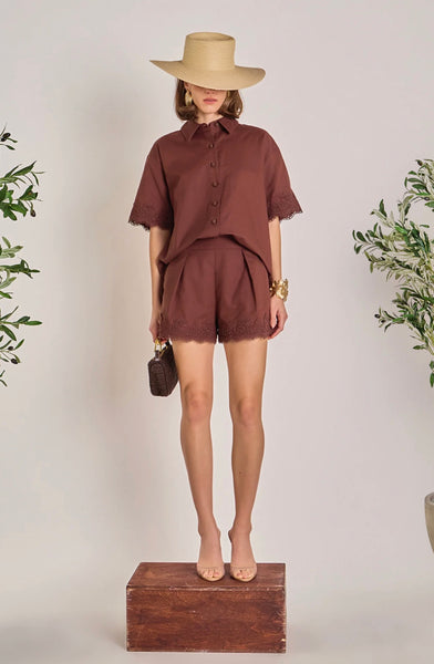 Chocolate Lace Shorts