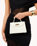 Hariette Raffia Handle Bag