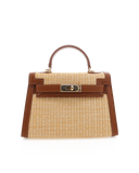 Hariette Raffia Handle Bag - Natural