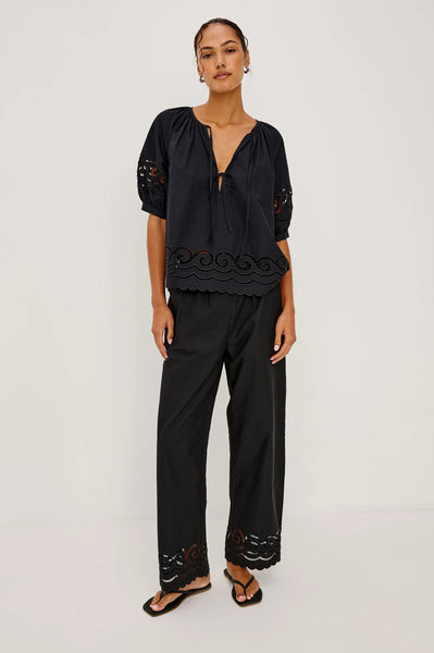 Henrik Pant - Black Embroidery