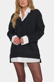 Lyle Collared Sweater Dress