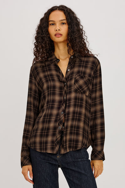 Hunter Shirt in Almond Black