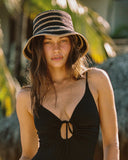 Isadora Hat - Black Stripe