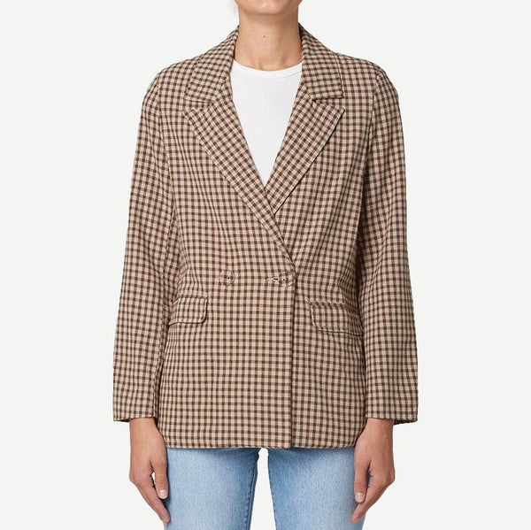 Slouch Blazer Gingham