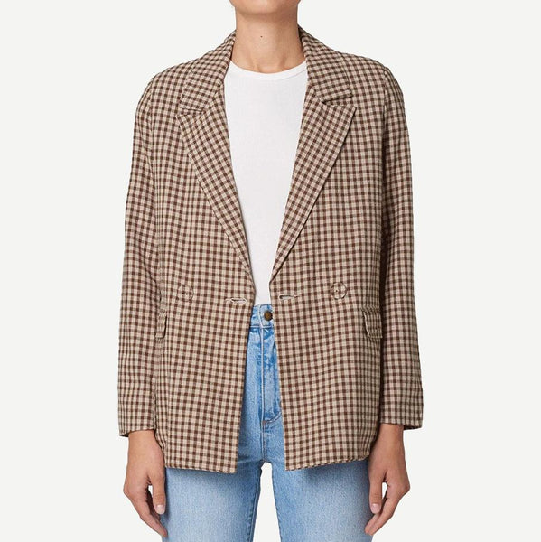 Slouch Blazer Gingham