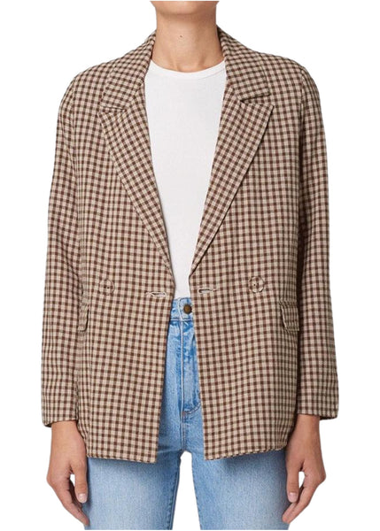 Slouch Blazer Gingham