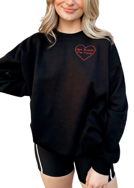 Mas Besos Sweatshirt - Oversized