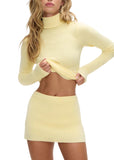 Marialla Cloud Knit Skort - Vanilla Sugar