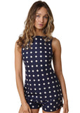 Nataly Polka Dot Sleeveless Top