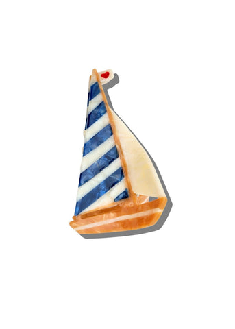 Sailboat Claw Hair Clip