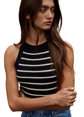 Autumn Sweater Tank - Black