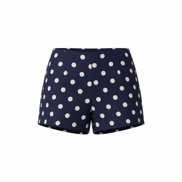 Nataly Polka Dot Linen Shorts